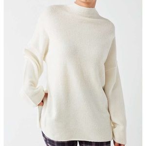 Urban outfitters mock neck white sweater